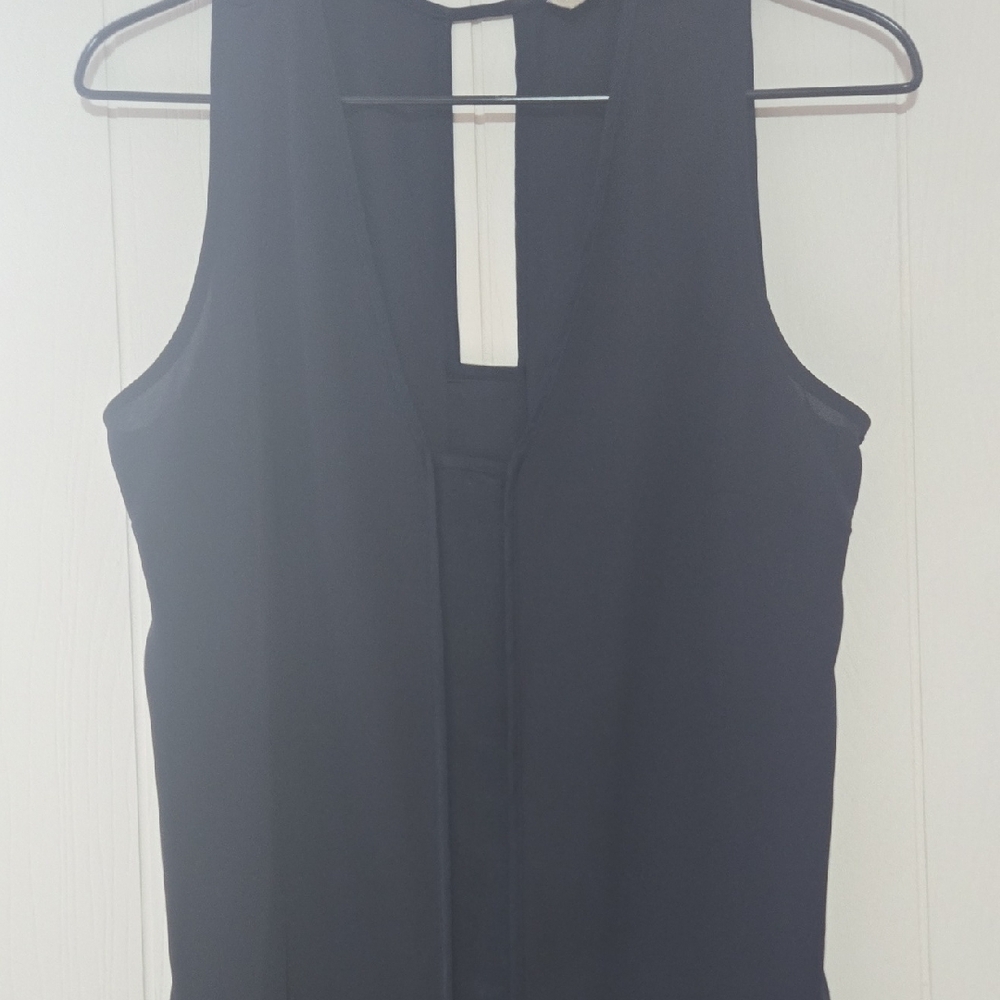 Banana Republic Black Sleeveless Blouse